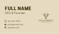 Minimalist Stag Deer Antlers Business Card