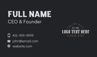 Vintage Urban Wordmark Business Card