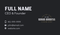 Vintage Urban Wordmark Business Card Image Preview