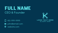 Digital Tech Letter K Business Card