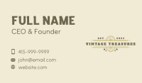 Vintage Western Wordmark  Business Card Image Preview