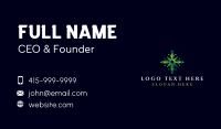 Organic Lens Leaf Business Card Design