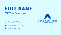 Finance Tech Letter A Business Card