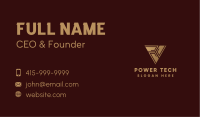 Golden Consultant Company Triangle  Business Card