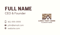 Residential Roof Tiles Pattern Business Card