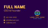 Tech Startup Letter O  Business Card