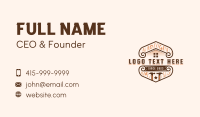 Carpentry Hammer Woodworking Business Card