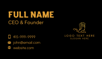 Golden Wild Lion Business Card