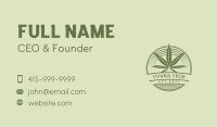 Marijuana Circle Badge Business Card