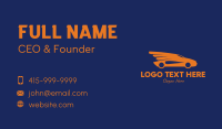 Orange Car Wings  Business Card