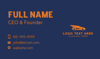 Orange Car Wings  Business Card