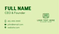 Minimalist Leaf Herbs  Business Card