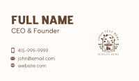 Coffee Bean Cup Cafe Business Card