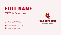 Devil Middle Finger Business Card