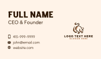 Buffalo Bison Steakhouse Business Card