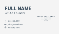 Generic Corporate Wordmark Business Card