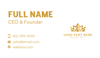Premium Gold Crown Business Card