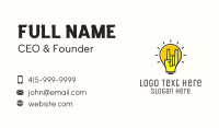 Fluorescent Business Card example 1