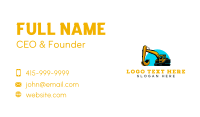 Excavator Heavy Equipment Machinery Business Card