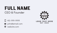 Bridge Construction Gear Business Card