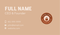 Coffee Grinder Cafe Business Card