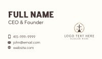Wreath Justice Scale Business Card