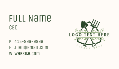 Landscape Gardening Tools Business Card Image Preview