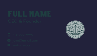 Legal Court Law Business Card