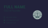 Legal Court Law Business Card Design