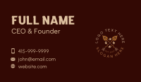 Coffee Bean Cafe Business Card