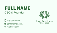 Green Plant Heart  Business Card Design