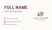 Floral Knit Yarn Business Card