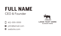Wild Moose Animal Business Card Design