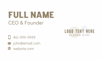 Modern Business Wordmark Business Card