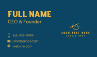 Human Lightning Bolt Business Card Design