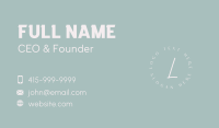 Manicure Business Card example 2