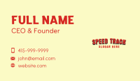Generic Grunge Wordmark Business Card