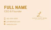 Dainty Letter L Business Card
