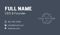 Classic Wreath Emblem Wordmark Business Card