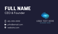 Circuit Eye Graph Business Card Design