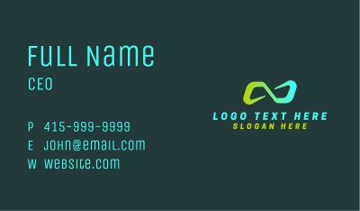 Gradient Startup Loop Business Card Image Preview