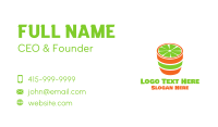 Lime Shot Business Card Design