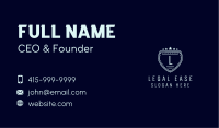Deluxe Shield Lettermark Business Card