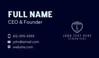 Deluxe Shield Lettermark Business Card