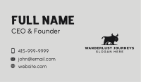 Black Angry Bull Business Card