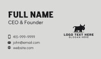 Black Angry Bull Business Card Design