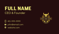 Ranch Bull Horn Business Card Design