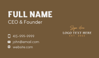 Elegant Luxury Wordmark Business Card Design