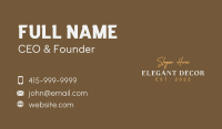 Elegant Luxury Wordmark Business Card Image Preview