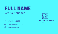 Blue Tech House  Business Card Design
